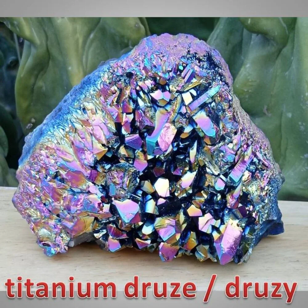 TITANIUM DRUSY / DRUZE stone crystal mineral chunk 01